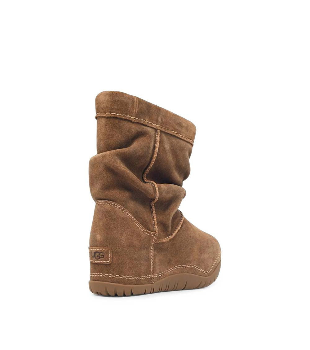 Brown Suede Buckled Boots 2