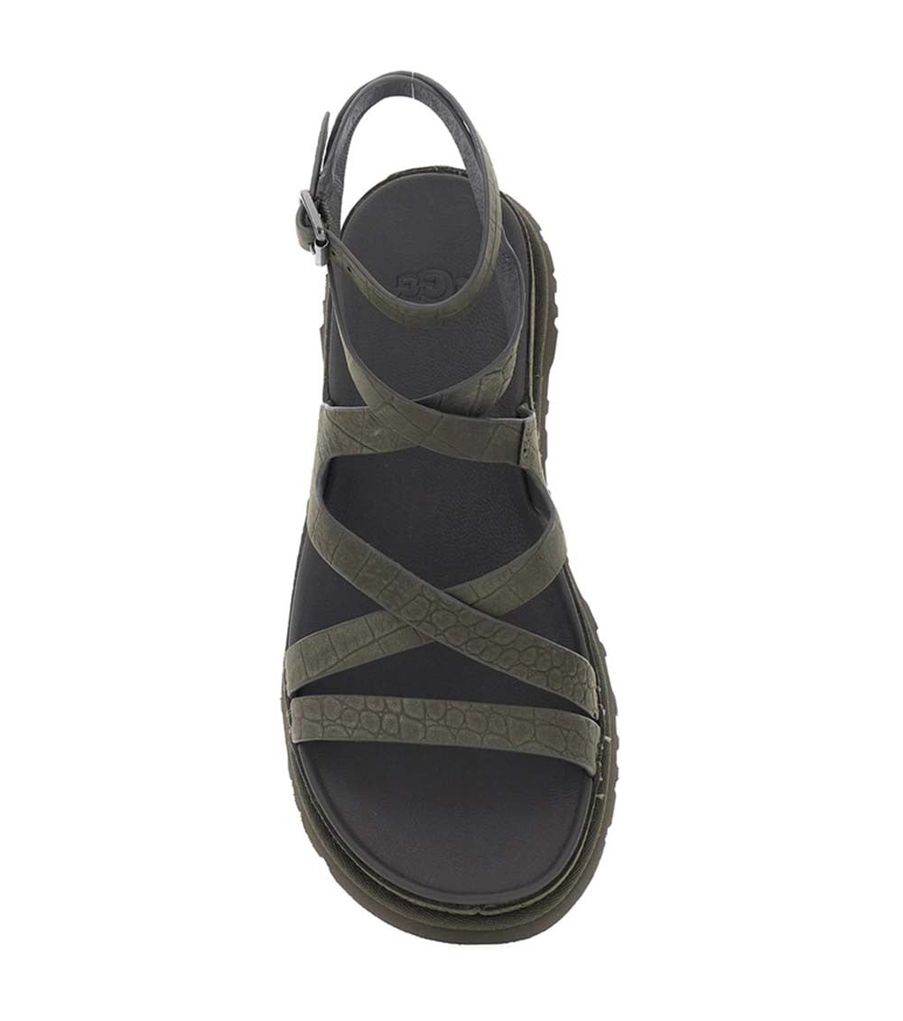 Green Textured Sandals 4