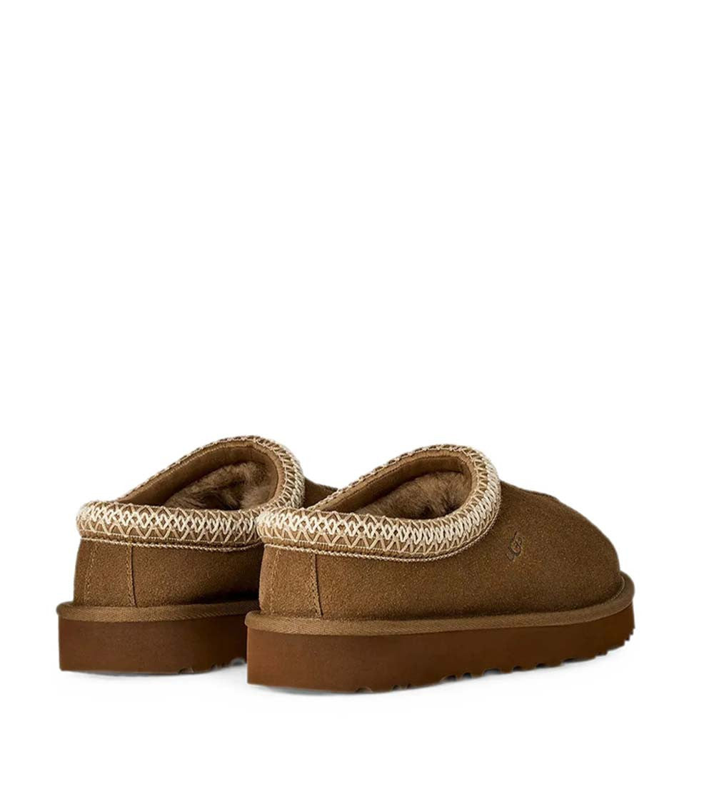 Brown Braided Tasman Slippers 2