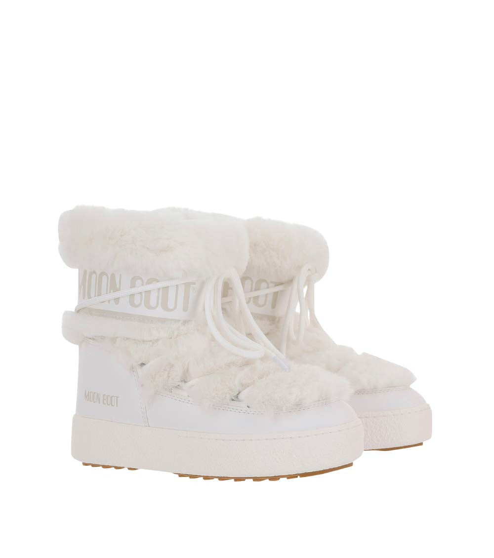 White Logo Winter Boots 2