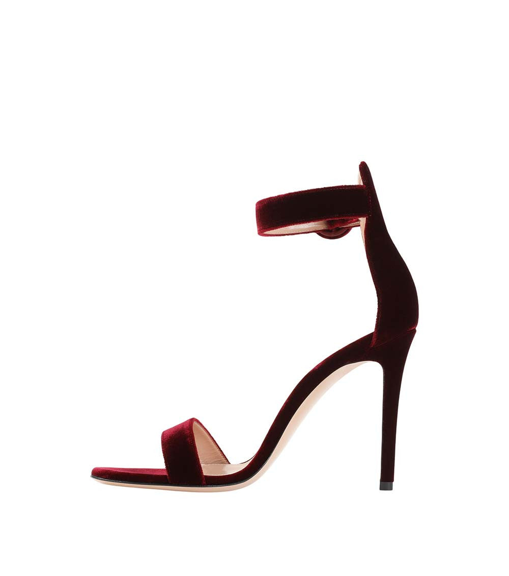 Burgundy Portofino Heels 2