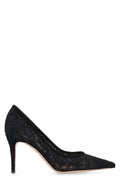 Black Claudia Lace Pumps 1