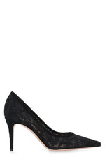 Black Claudia Lace Pumps 1