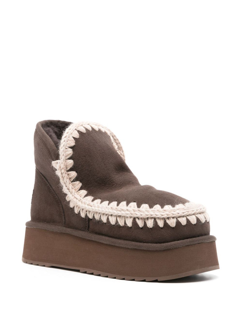 Brown Eskimo Platform Boots 3