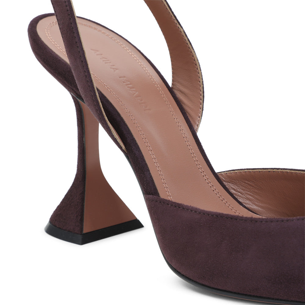 Burgundy Slingback Pumps 4
