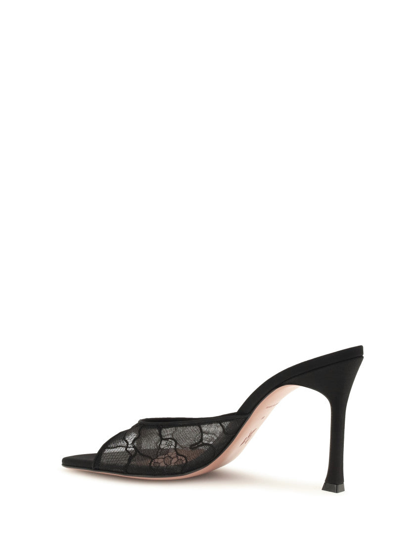 Black Lace Alexa Heels 3