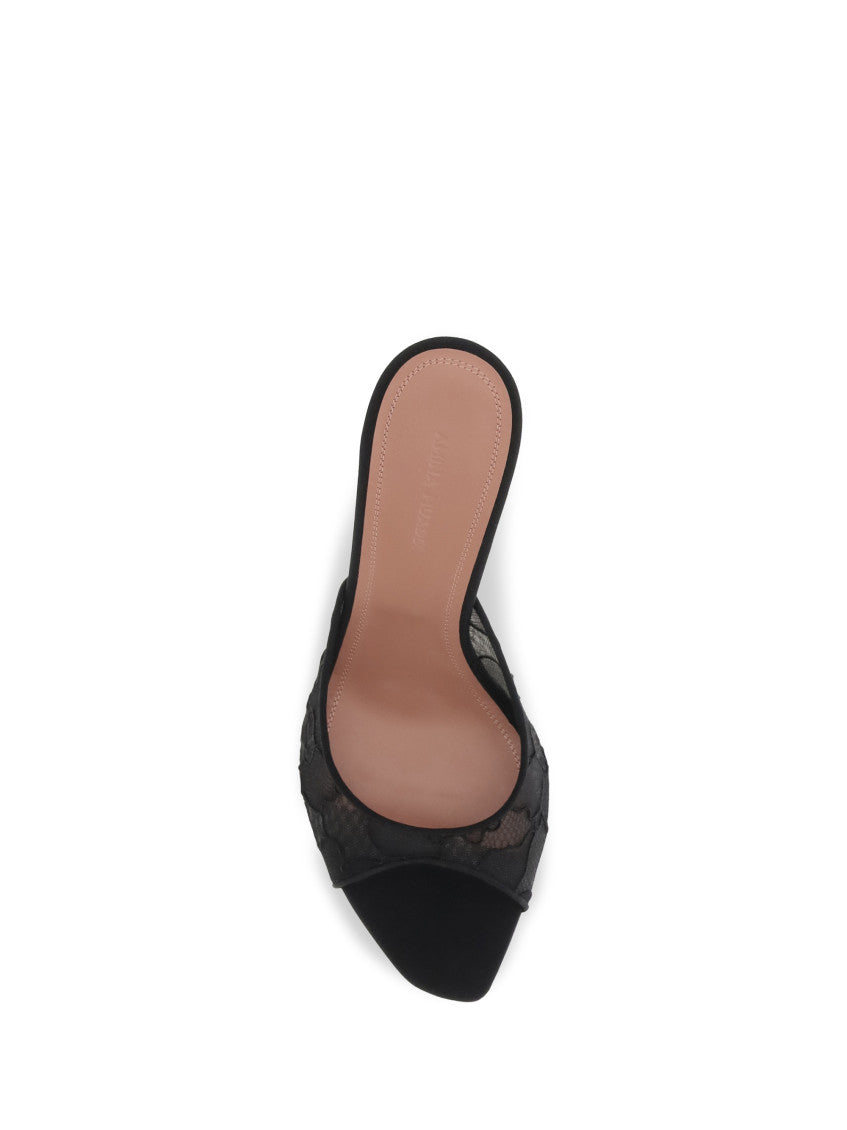 Black Lace Alexa Heels 4