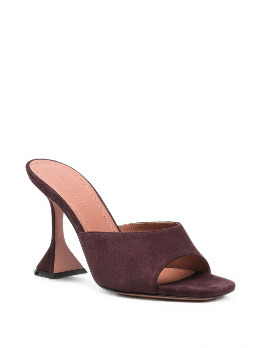 Red Lupita Suede Heels 1
