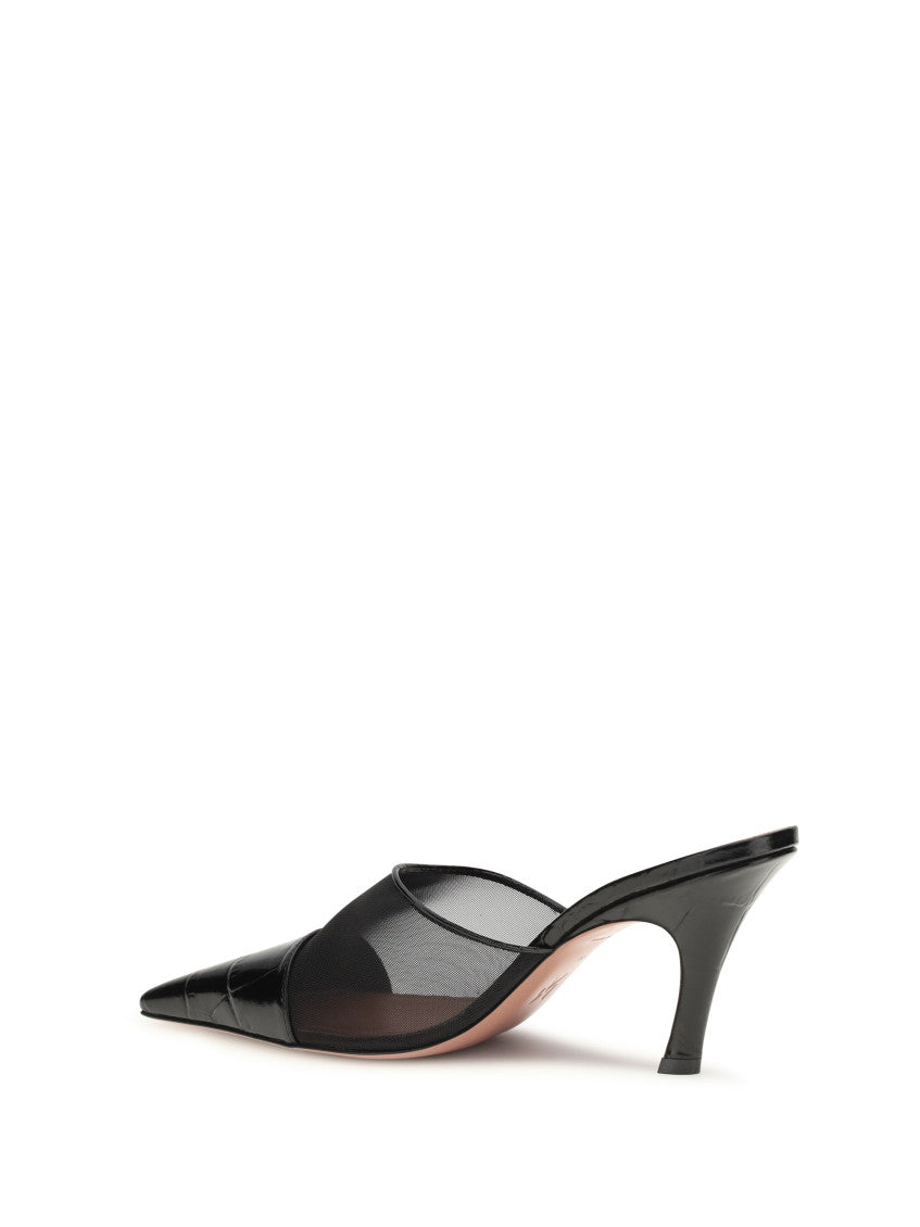 Black Jamie Mesh Mules 3