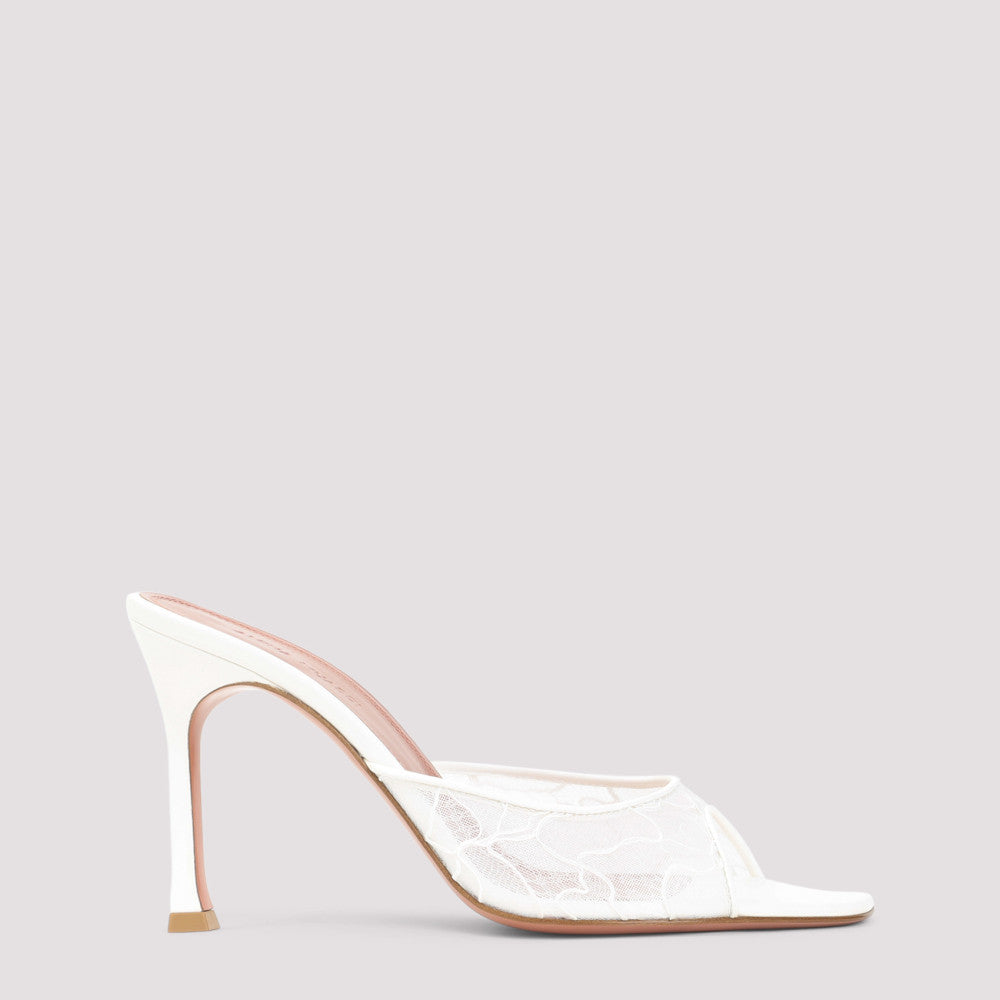 White Lace Alexa Heels 2
