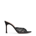 Black Embellished Mesh Heels 1