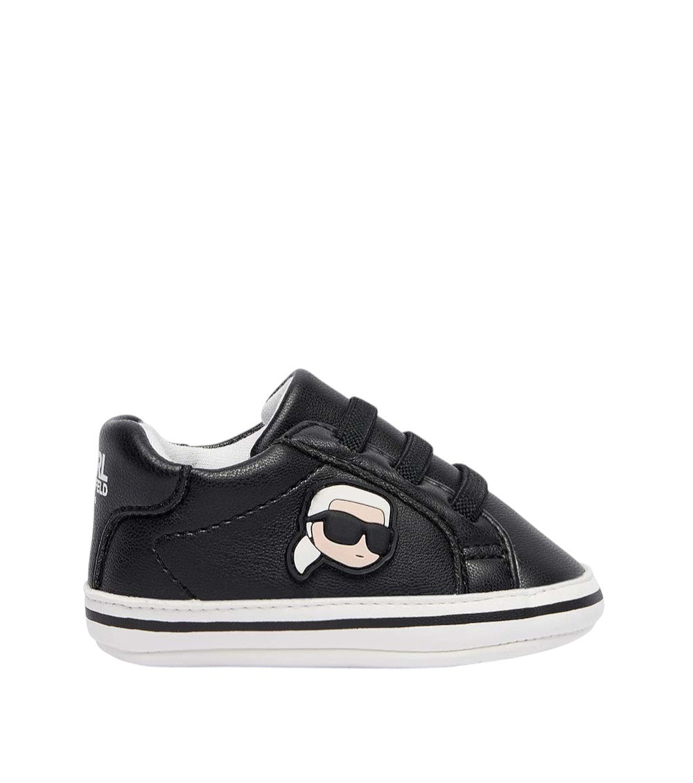 Babies Black Graphic Sneakers 1