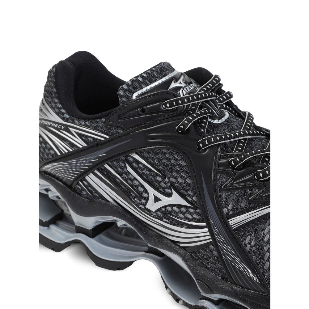 Black Graphic Wave Prophecy Sneakers 4
