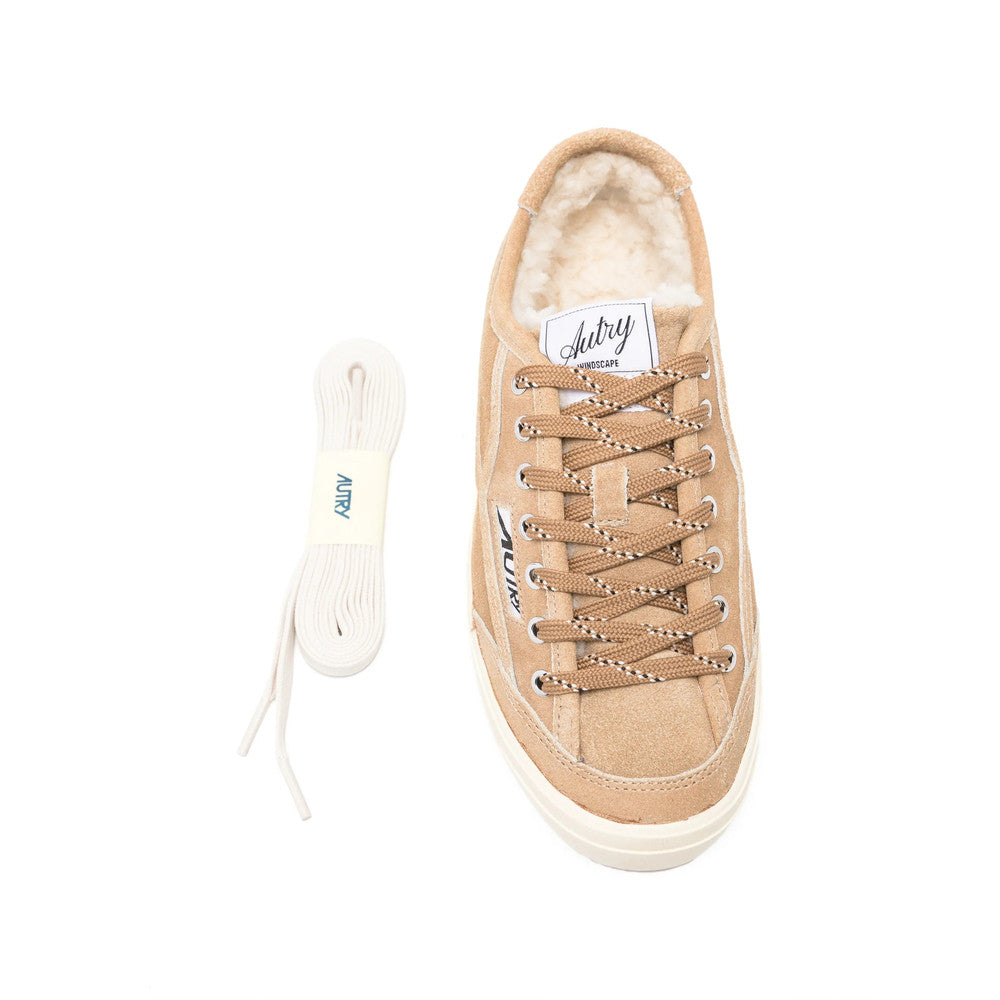 Beige Logo Sneakers 3