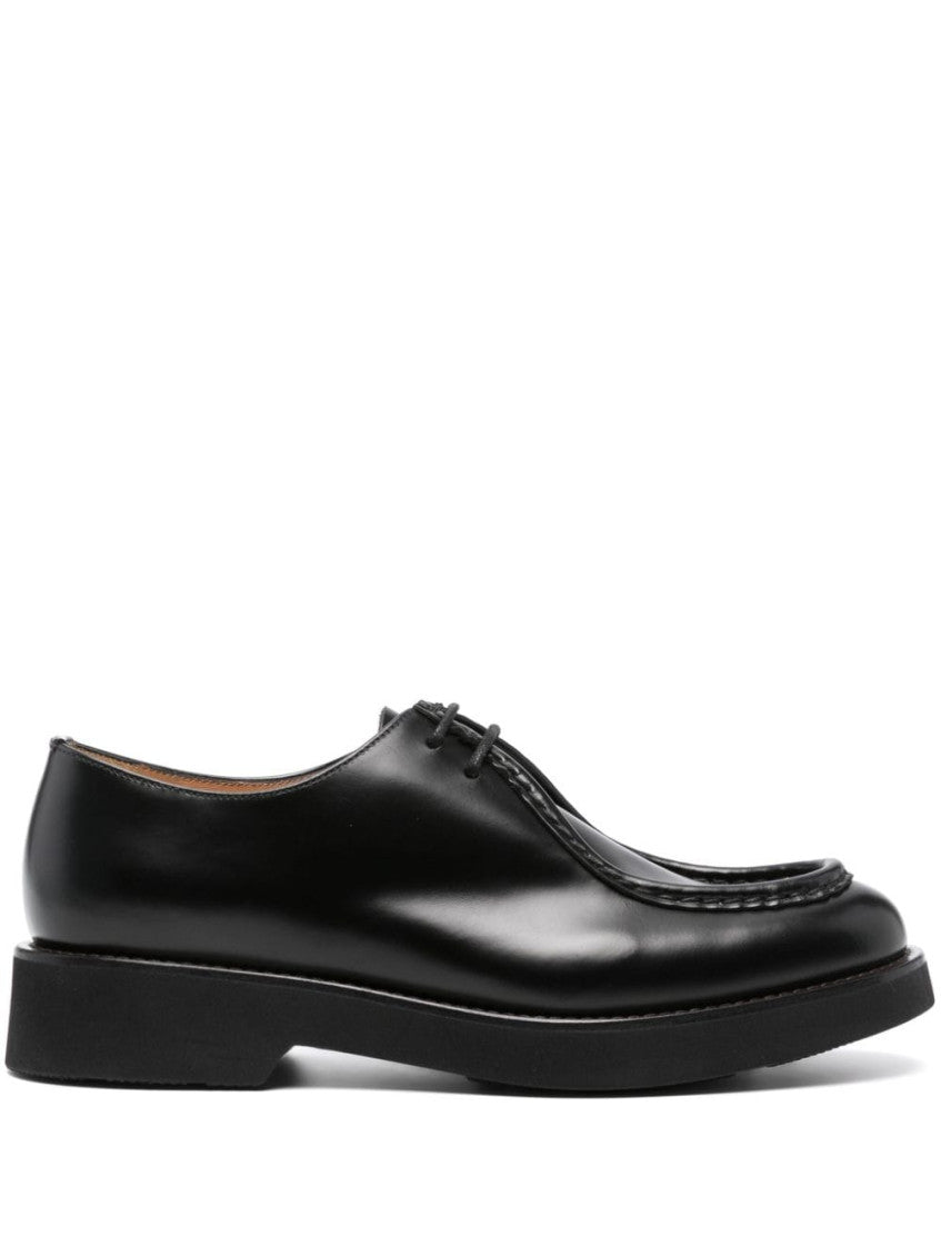 Black Leather Lace Up Shoe 1