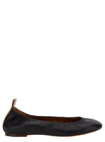 Black Leather Ballet Flats 1