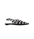 Black Pointed Toe Ballet Flats 1