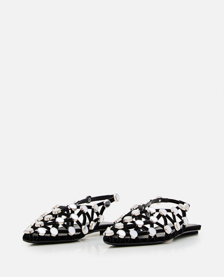 Black Pointed Toe Ballet Flats 2