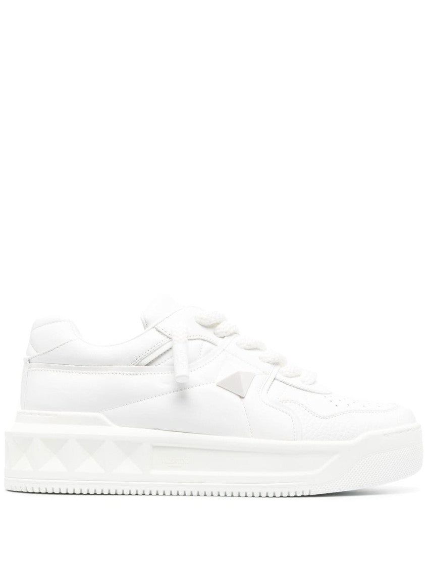 White One Stud Sneakers 1