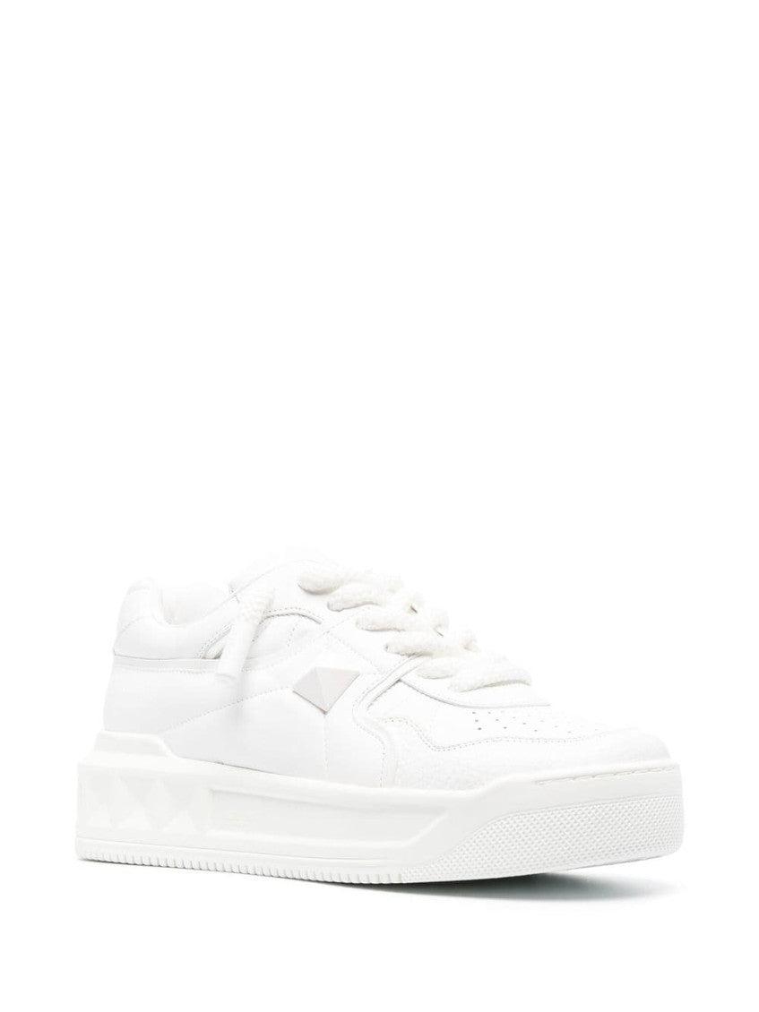 White One Stud Sneakers 2