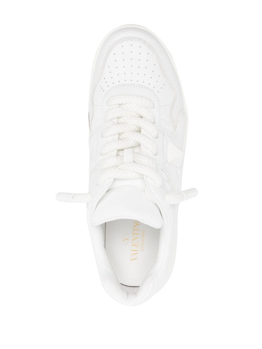 White One Stud Sneakers 3