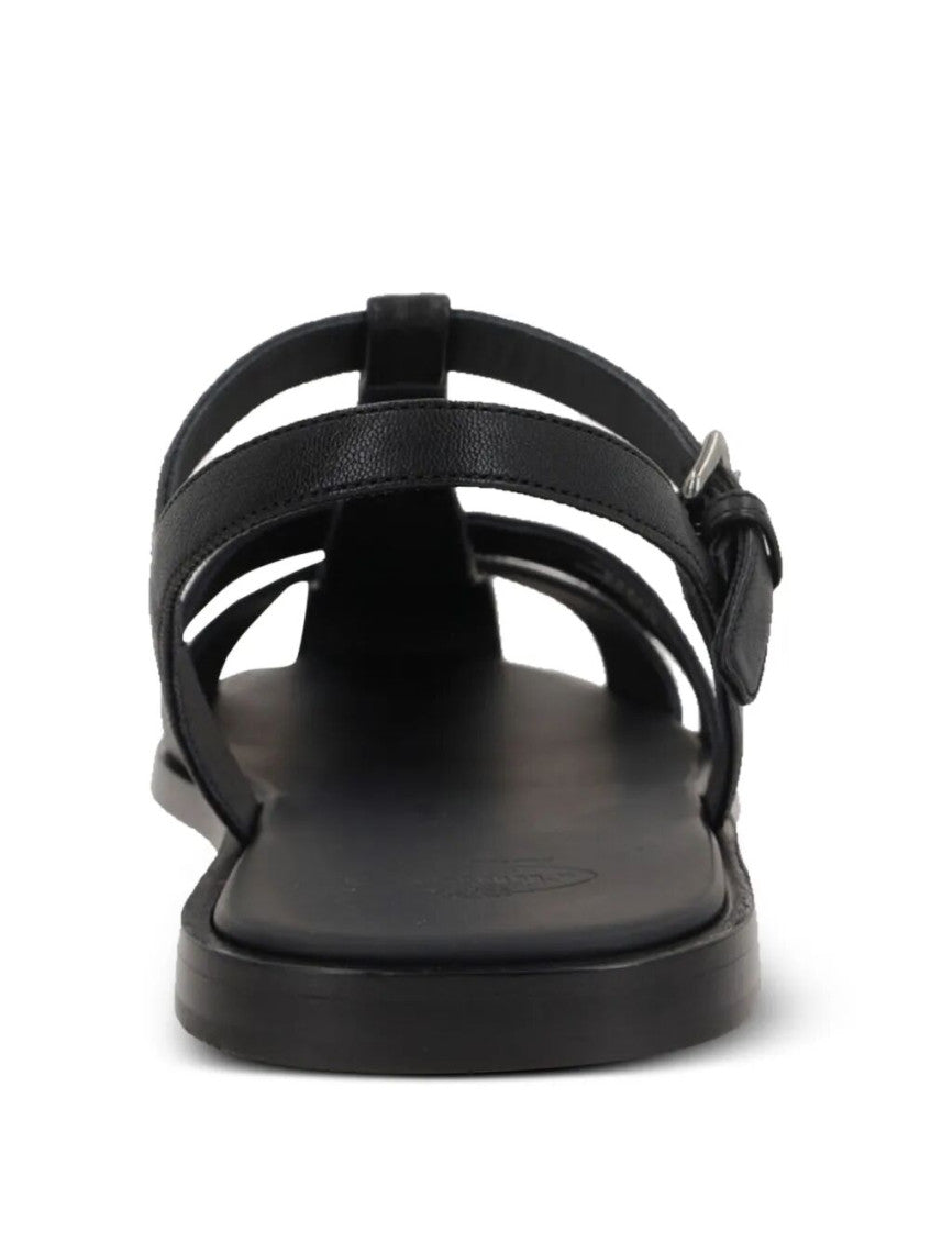 Black Round Toe Sandals 4