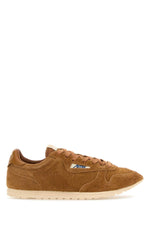 Brown Suede Windspin Sneakers 1