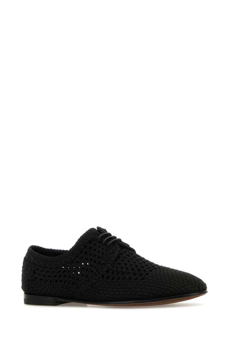 Black Woven Dress Shoes 2