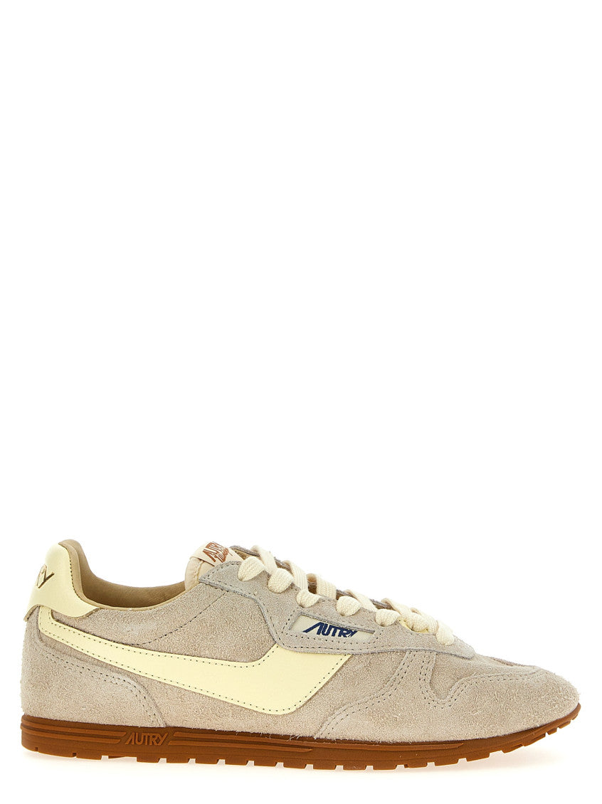 Beige Logo Sneakers 1