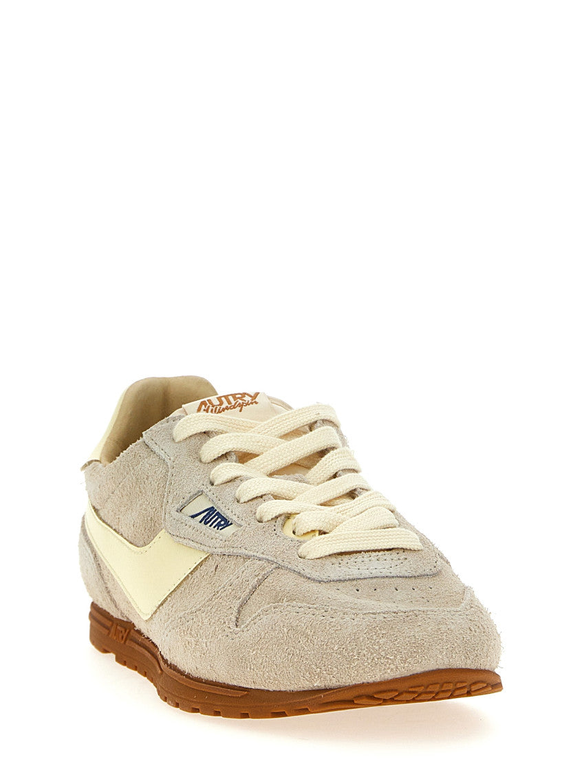 Beige Logo Sneakers 2