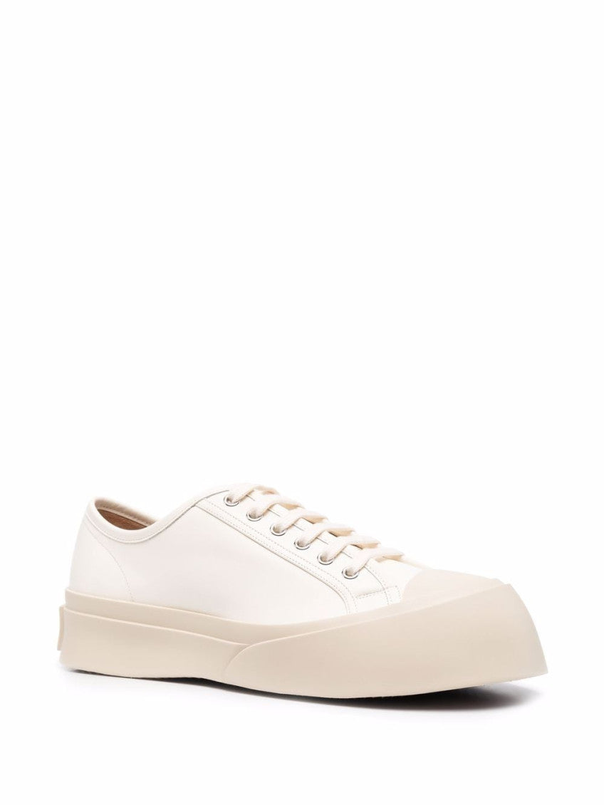 White Lace Up Sneakers 2
