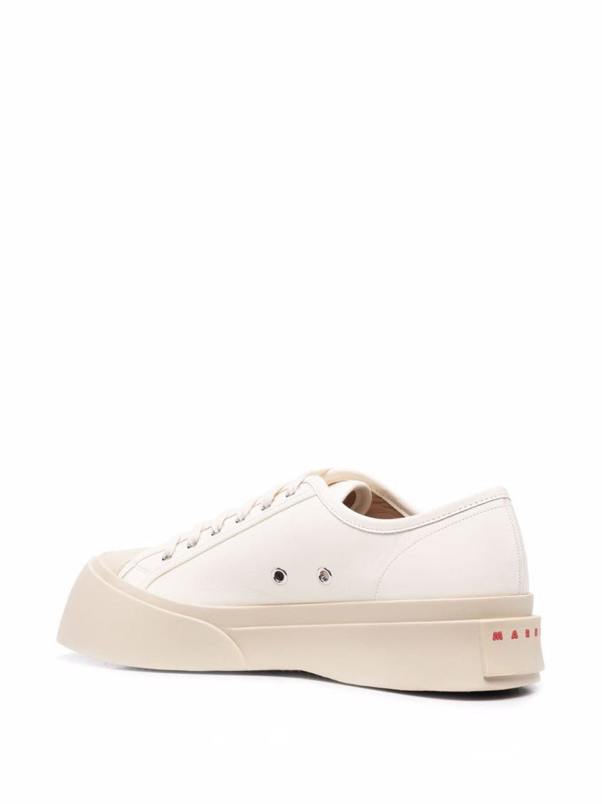 White Lace Up Sneakers 3