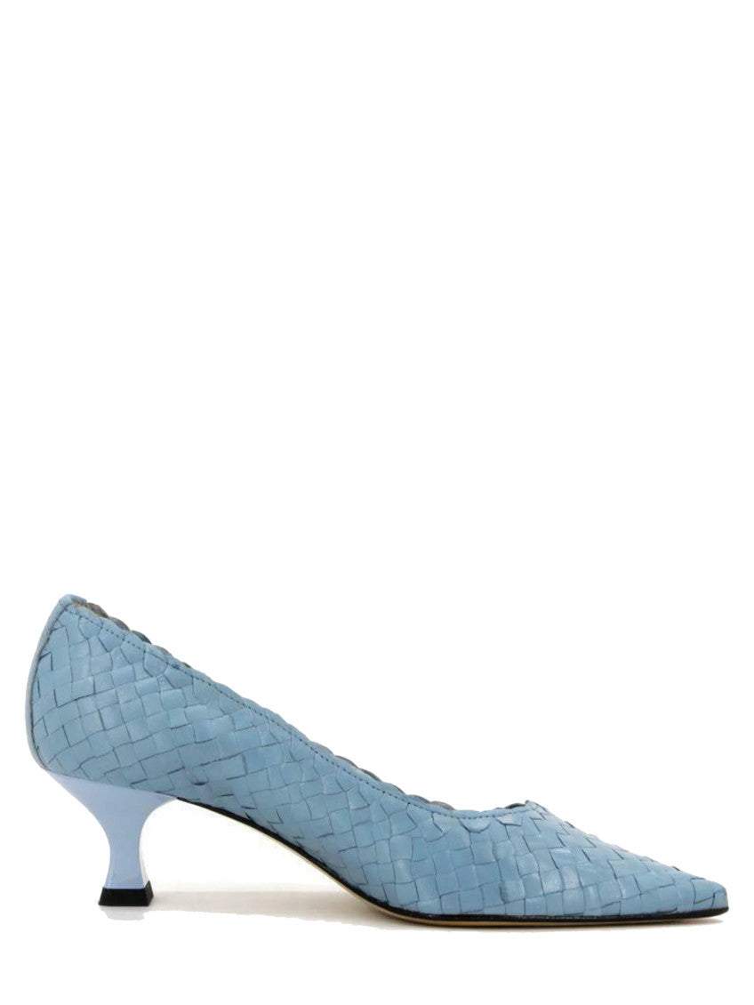 Blue Pointed Toe Pumps 1