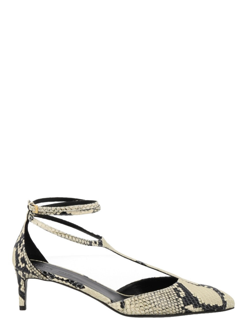Multi Color Ankle-strap Pumps 1