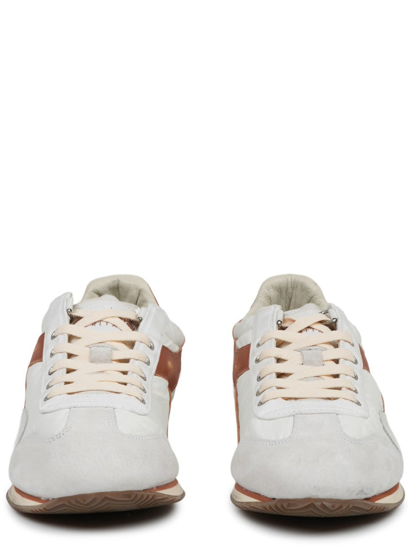 White Color Block Sneakers 3