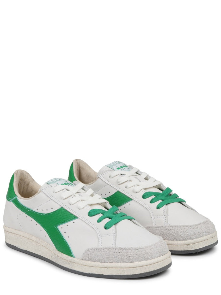 White Color Block Sneakers 2