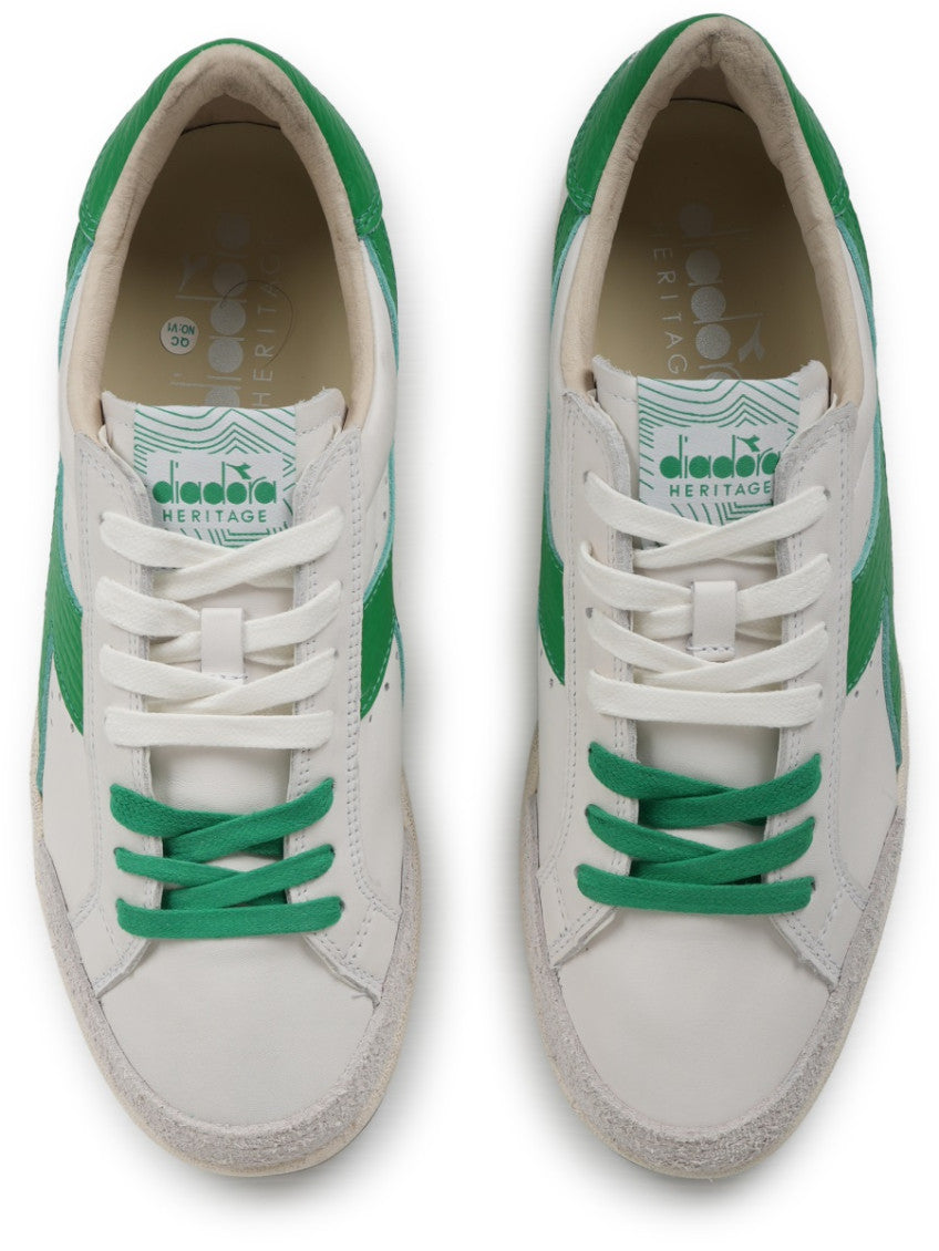 White Color Block Sneakers 5