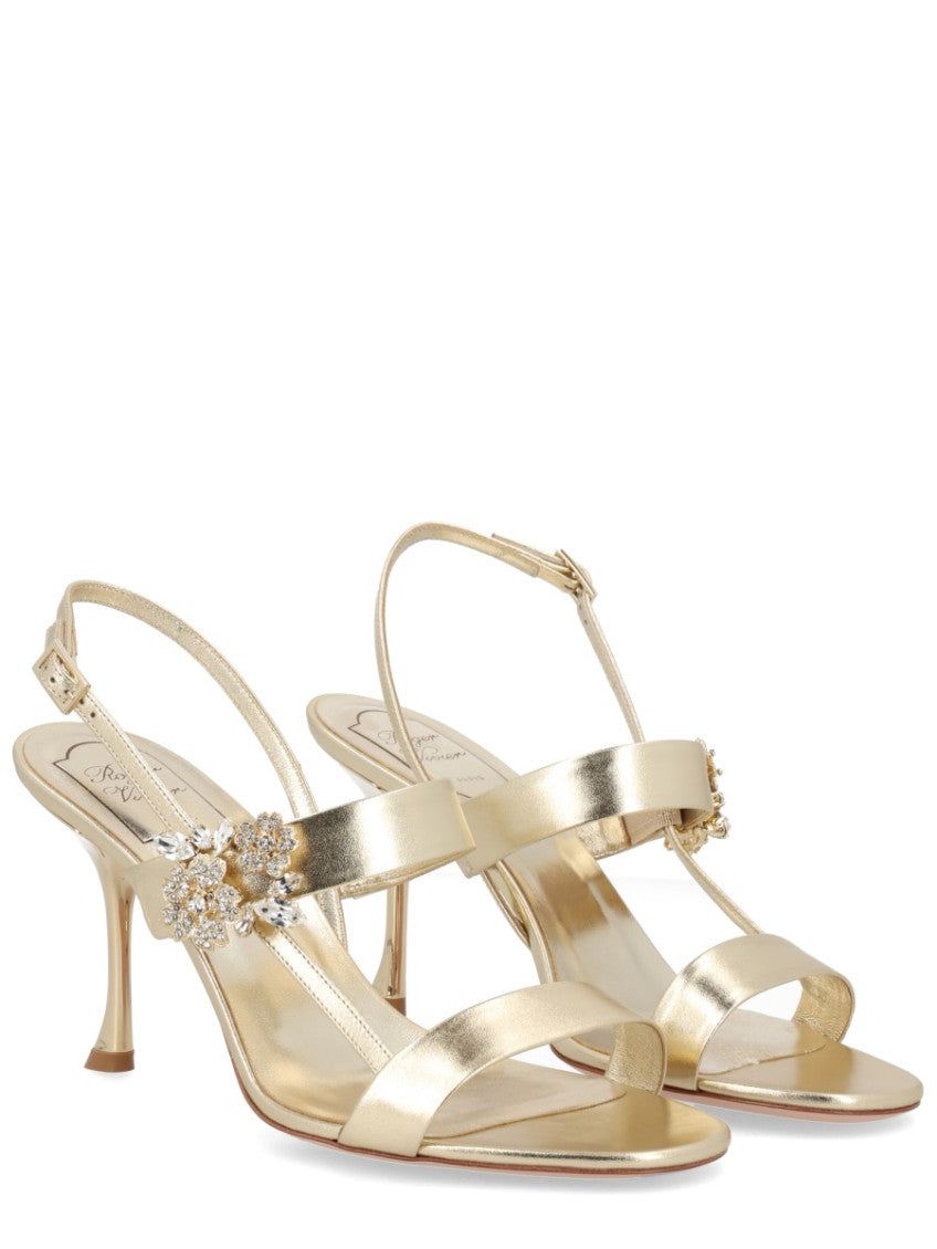 Golden Slingback Heels 2