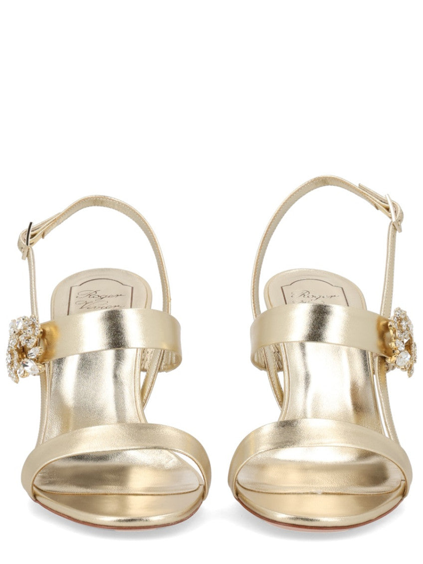 Golden Slingback Heels 3