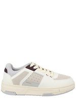 White Solid Lace-up Sneakers 1