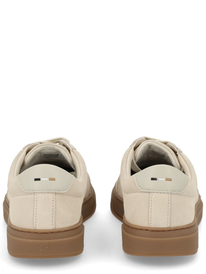 Beige Solid Vinston Sneakers 4