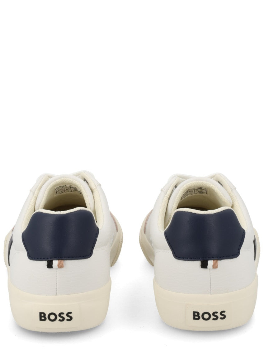 White Logo Sneakers 4
