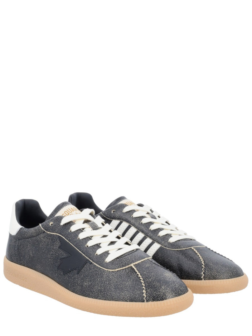 Black Distressed Rebels Sneakers 2