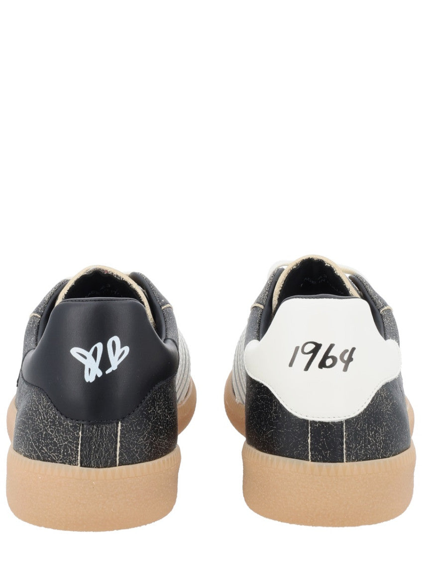 Black Distressed Rebels Sneakers 4