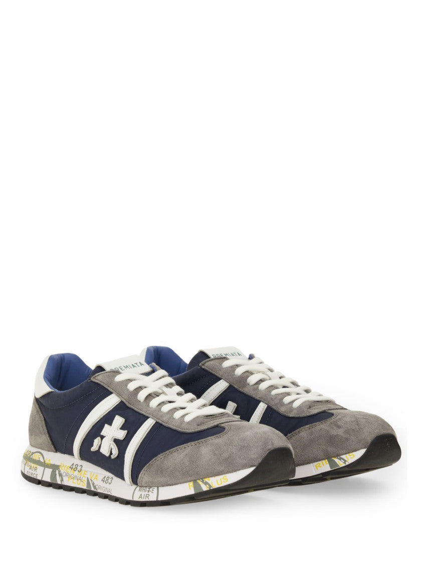 Blue Color Block Sneakers 3