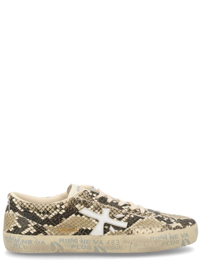 Brown Printed Sneakers 1