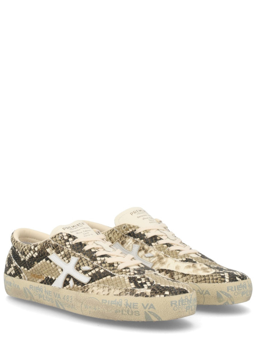 Brown Printed Sneakers 2