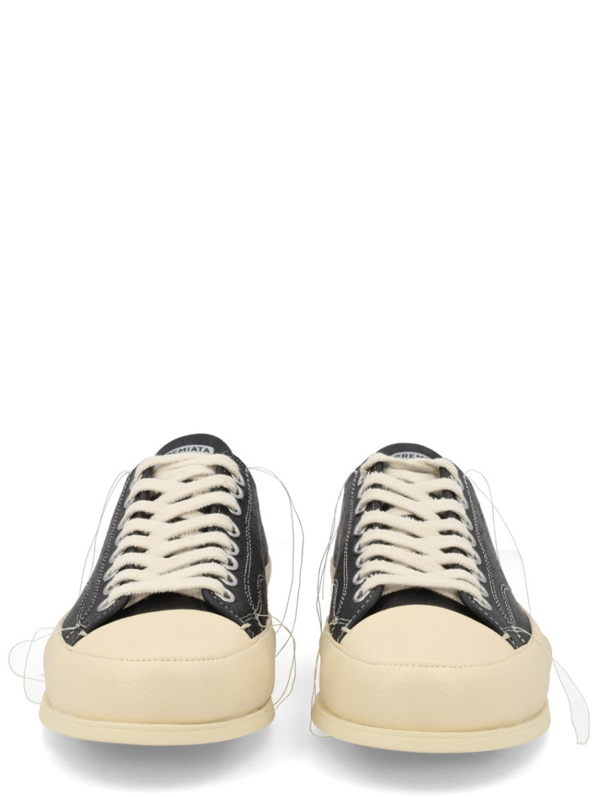 Black Solid Vincent Sneakers 3