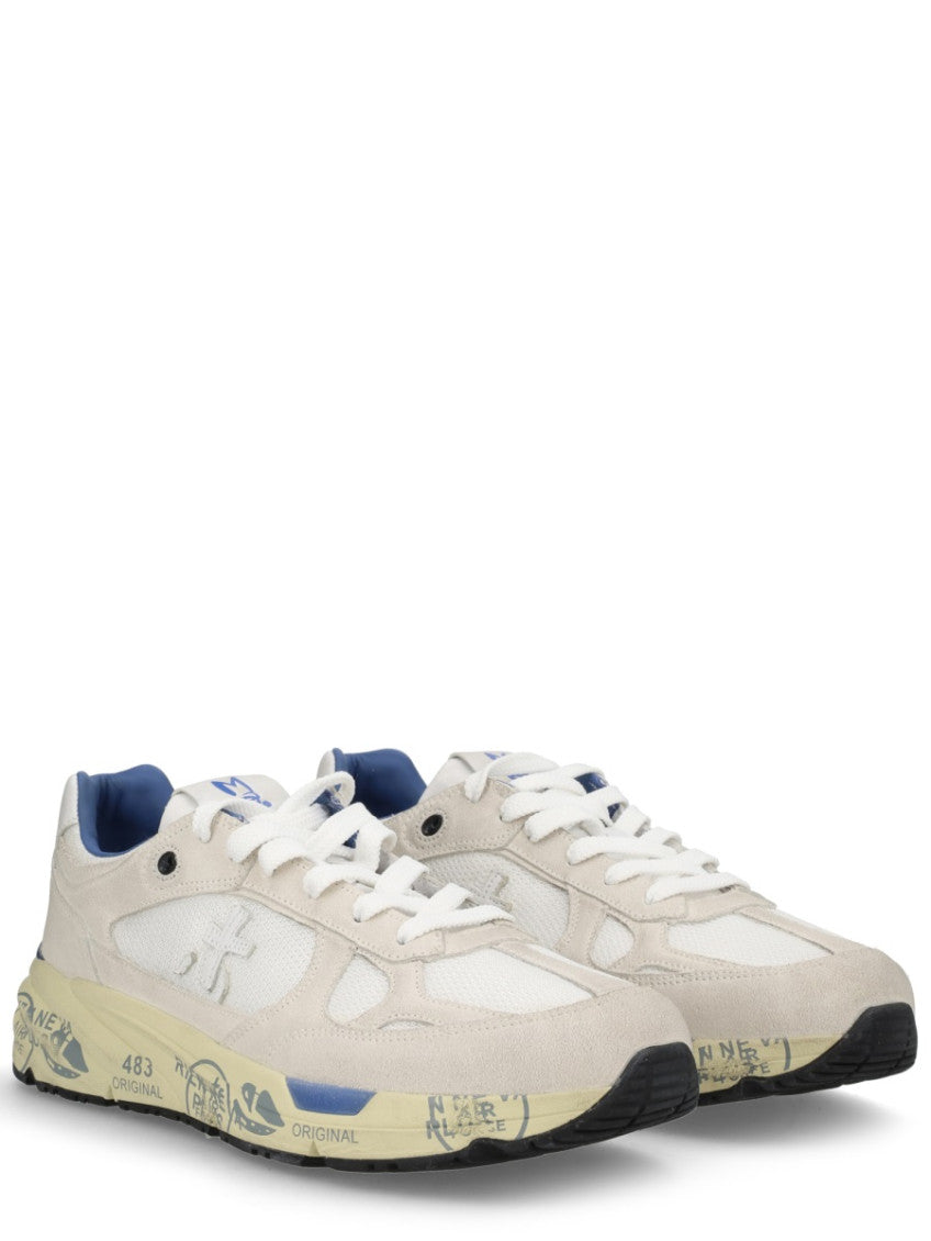 White Solid Mase-25 Sneakers 2