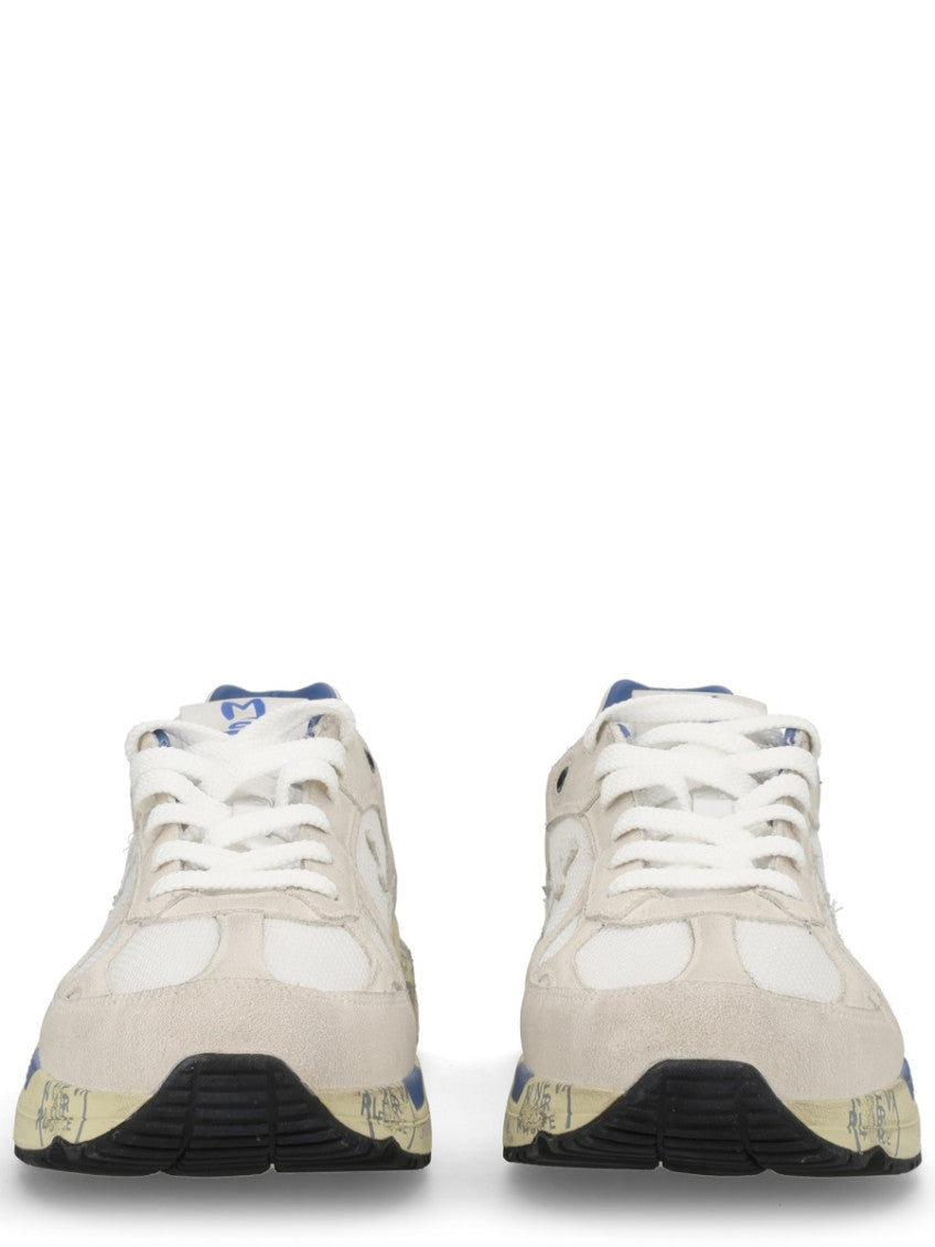 White Solid Mase-25 Sneakers 3